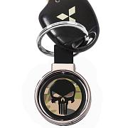 Двухсторонний Брелок для ключей Каратель (Черный)
