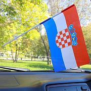 Флажок в машину с присоской Хорватии