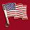 Значок флаг США (для портмоне) 1