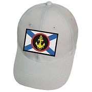 Военная кепка с вышивкой Эмблема морской пехоты (Белый)